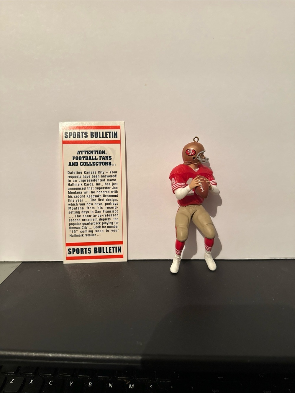 Hallmark Joe Montana Ornament